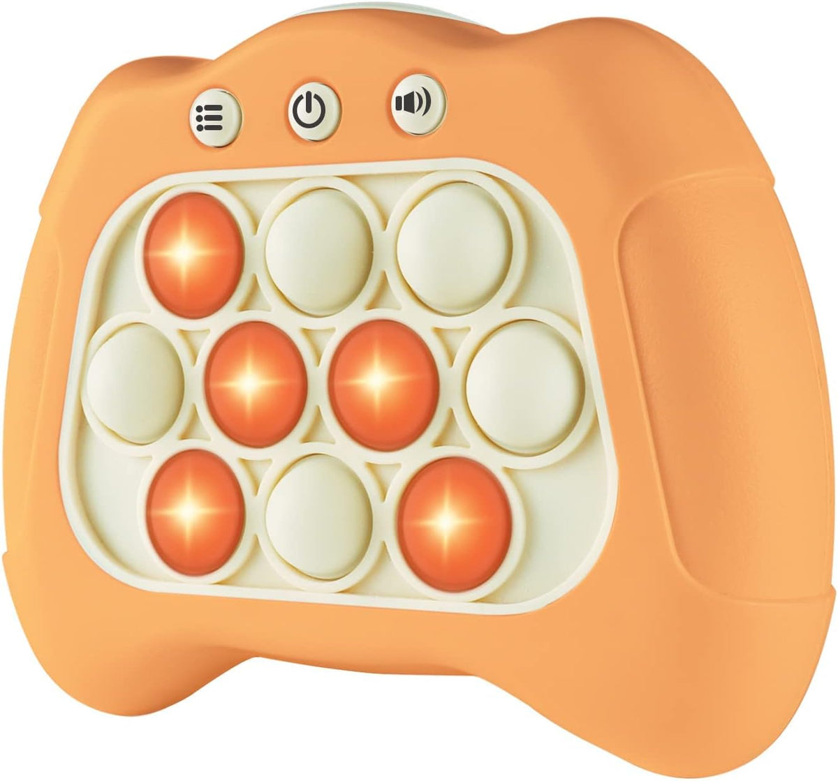 Intoypad Handheld Speed Push Pop Game Fun Sensory Fidget Toy for Kids - Orange