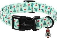 ARING PET Fall Dog Collars - X-Small / Christmas Green Tree