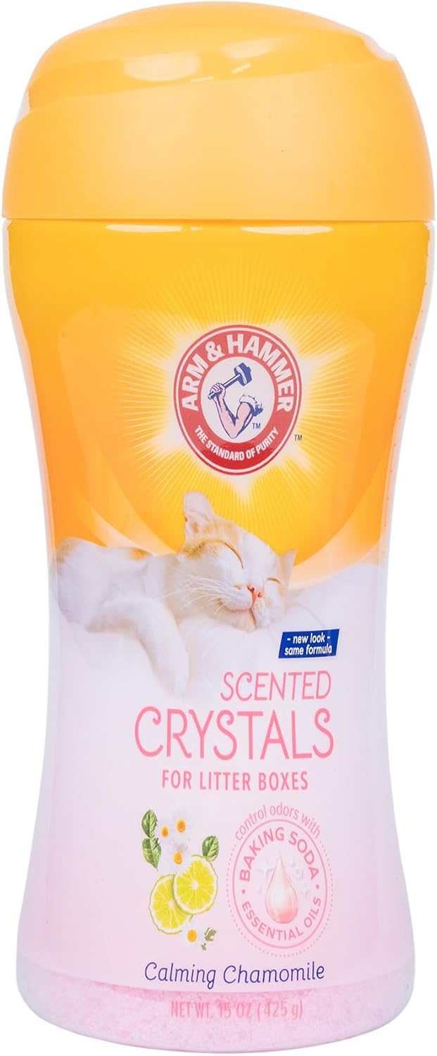 Arm & Hammer Cat Litter Deodorizing Crystals - Chamomile / 15 Ounce (Pack of 1)