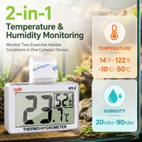 Digital Reptile Thermometer for Tank - Silver - image 3