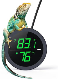 PAIZOO Real-time Display LED Digital Reptile Thermometer and Humidity
