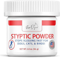 Styptic Powder for Dogs, Cats, and Birds (2 oz) by Evo Dyne | Fast-Acting Blood Stop for Pets | Quick Stop Bleeding Powder for Dog Nail Clipping, Grooming, Cuts and More (1-Pack)
