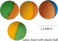 YnFag 24 Pack Foam Soccer Balls Cat Toys for Indoor Cats Cat Balls (24Pcs Two-Color Golf)