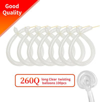 260 Clear Long Balloons for Animals - Clear - image 2