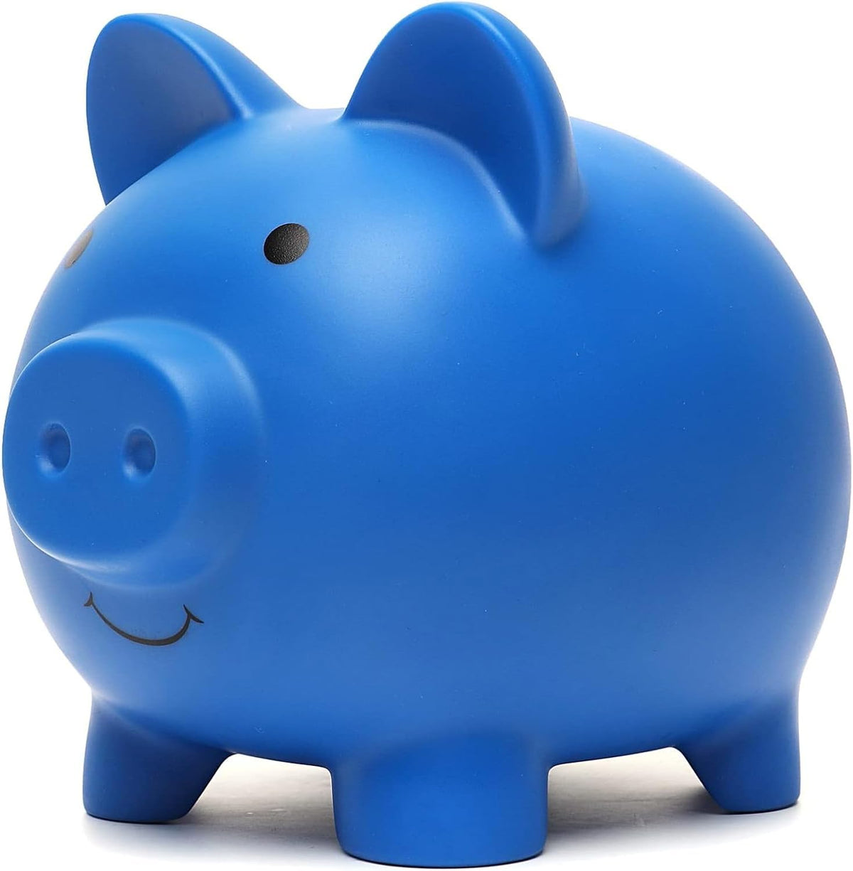 XDRELEC Piggy Bank for Kids Unbreakable Plastic Money Bank Dark Blue – Fun for Kids & Family - Dark Blue / Large