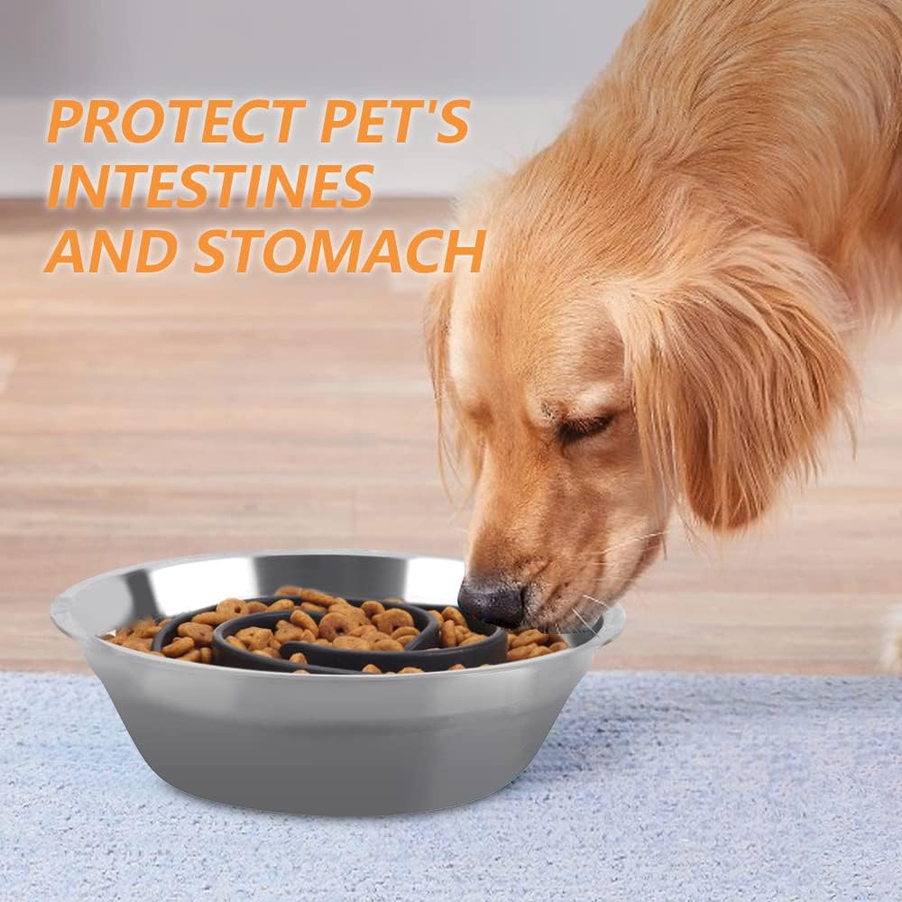 Slow Feeder Dog Bowls Insert - L / Black - image 4