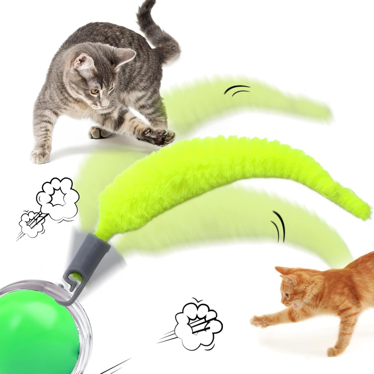 5 Pcs Cat Ball Toy Replacement Tails - image 4