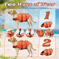 EMUST Dog Life Vest for Swimming - Large / New Orange - image 4