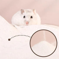 DR.DUDU Hamster Bath Sand, 6.6lb Dust Free Desert Sand or Potty Litter Sand for Hamster Chinchillas Gerbil Syrian Mice Small Animals (White)