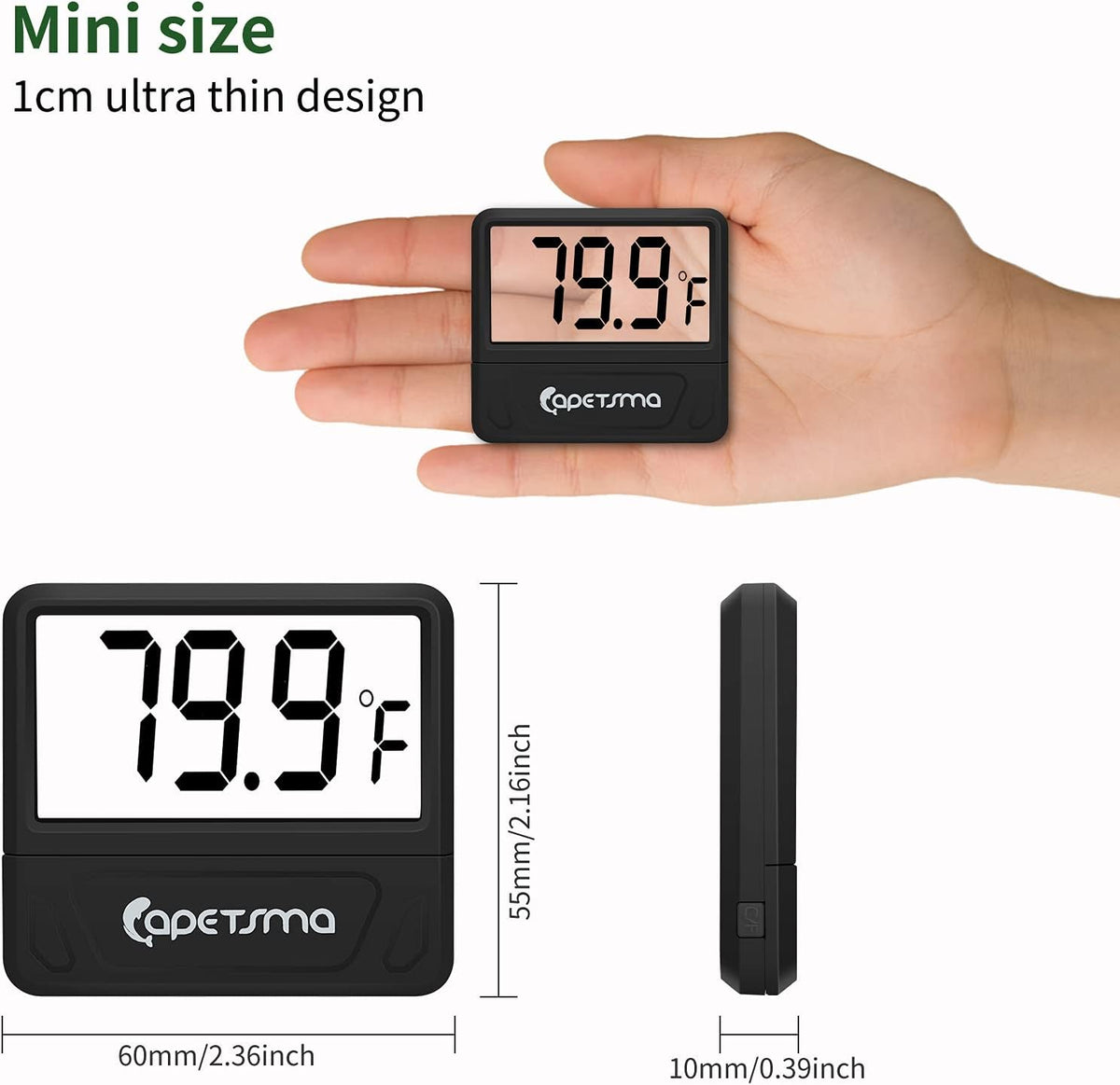 capetsma Aquarium Thermometer Digital Fish Tank Thermometer Accurate - image 2