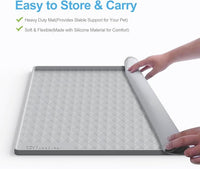 Pee Pad Holder for Dogs,Silicone Dog Puppy Pad Holder, 24 x 24 No Spill Raised Lip High Edge,Portable, Leak-Proof Mat Holder for Dog Training Pads,Square Potty Trays for Home Floor Protection