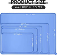 Reopet Silicone Pet Feeding Mat - Blue / 28" x 18" - image 2