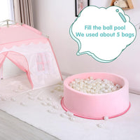 Ball Pit Balls for Kids, Plastic Refill 2.2 Inch Balls - Pearl White - image 4
