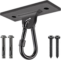 Dolibest Ceiling Mount Swing Hanger Heavy Duty Swing Set Hook - 2 Holes Ceiling Anchor