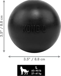 KONG Extreme Ball with Hole, Fetch Toy, Black - Large - image 2