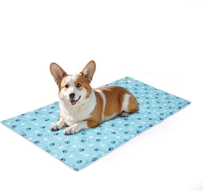 Ownpets Dog Cooling Mat, Large 39 x 23 Inch Thick and Waterproof Cooling Pad for Summer, Water-Filled Pet Mat for Large Dogs, Leakproof Design for Crate, Bed, Sofa, Floor and Car Seat