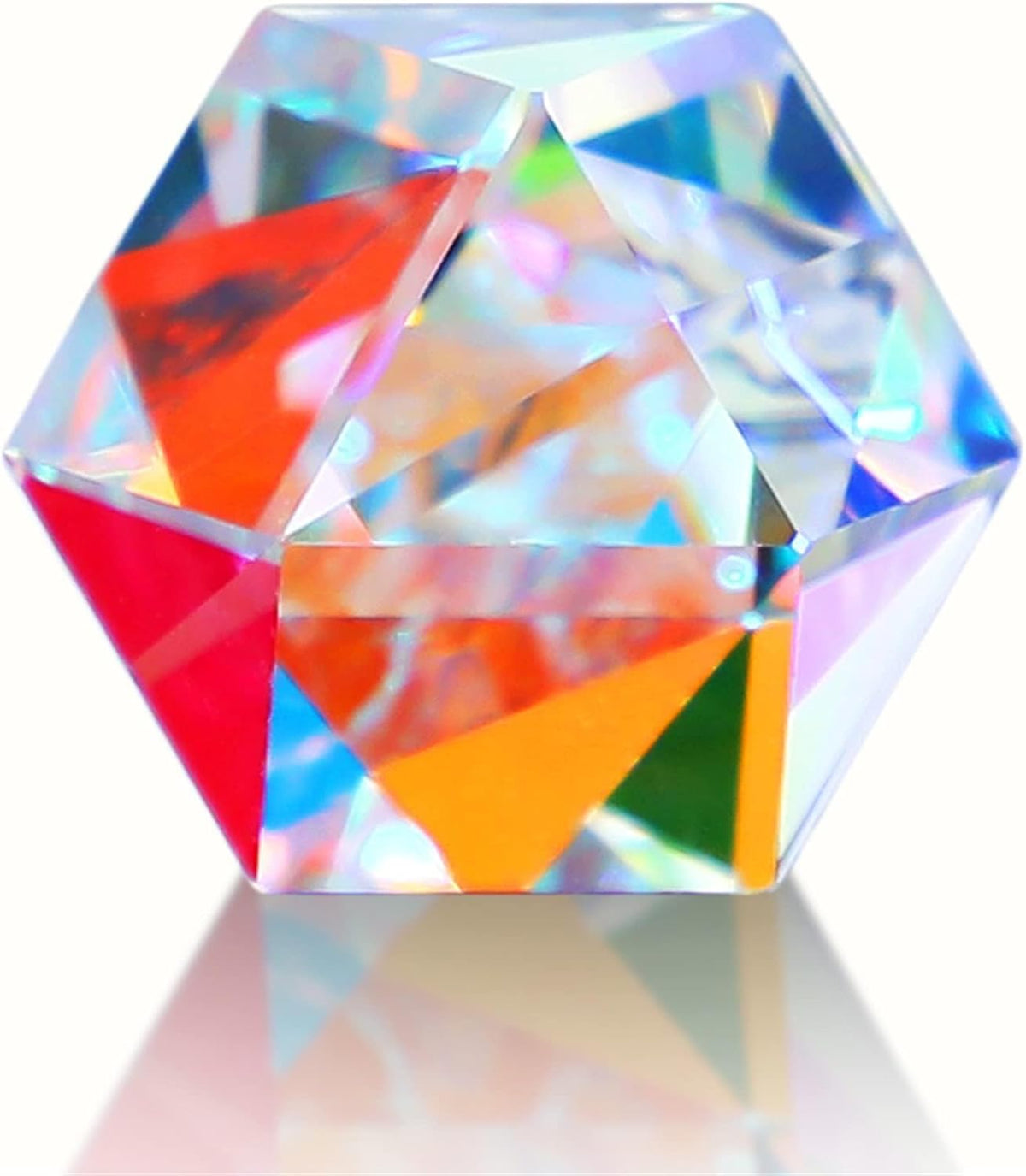 1.2'' Optical Glass RGB Dispersion Prism X-Cube for Physics Teaching - 20mm Polyhedron prism