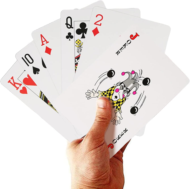 SeptCity Jumbo Playing Cards, Super Big Giant Game – Fun for Kids & Family - 2 Times