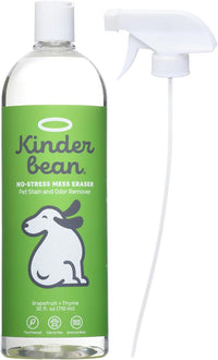 Dog & Cat Urine Stain and Odor Eliminator for Carpet, Upholstery, Hard Floors - Single 32 oz., Grapefruit & Thyme Scent, Enzyme Bio-Active Formula with Squeeze and Spray Top