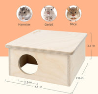 Niteangel Birch Chamber-Maze Hamster Hideout - 2 Chamber Hideout-Small - image 2