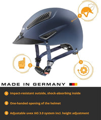 uvex perfexxion II Horse Riding Helmet for Women & Men, Anthracite - Adjustable & Excellent Ventilated Helmet