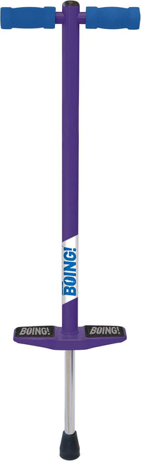 Geospace Jumparoo Boing! JR. Steel Pogo Stick for Kids of 50-90 lbs - Purple
