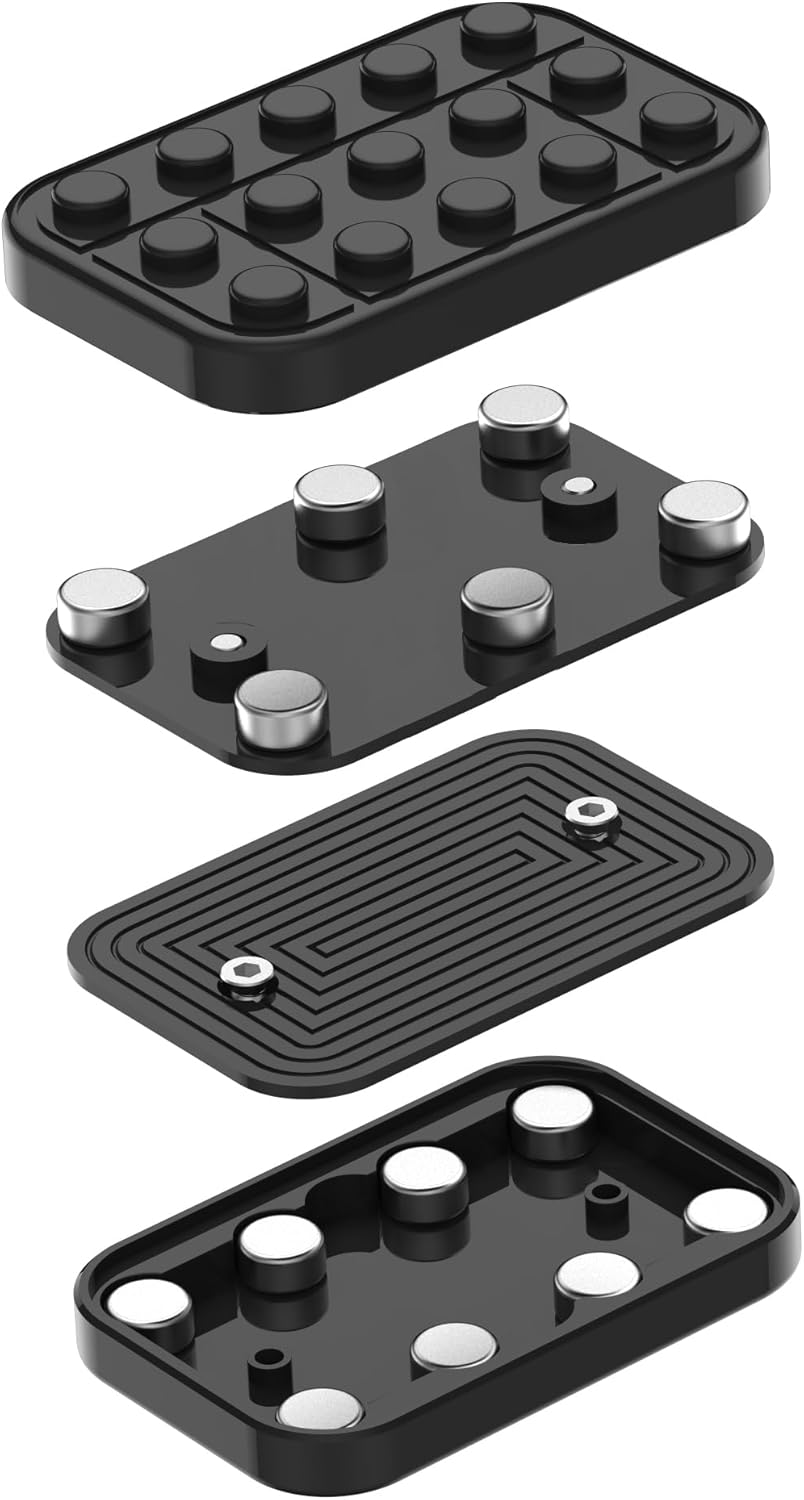 Fidget Toys Adults Magnetic Desk Toy Metal Fidgets Slider - Matte Black - image 3