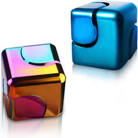Fidget Spinner Toys Cube Adults - Rainbow+blue