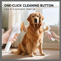 Pet Steam Brush for Dogs & Cats – 3-in-1 Grooming Spray Comb, Mist Massage & Defur Function, Water Spritz Deshedding Tool for Long/Short Hair, Indoor Pets