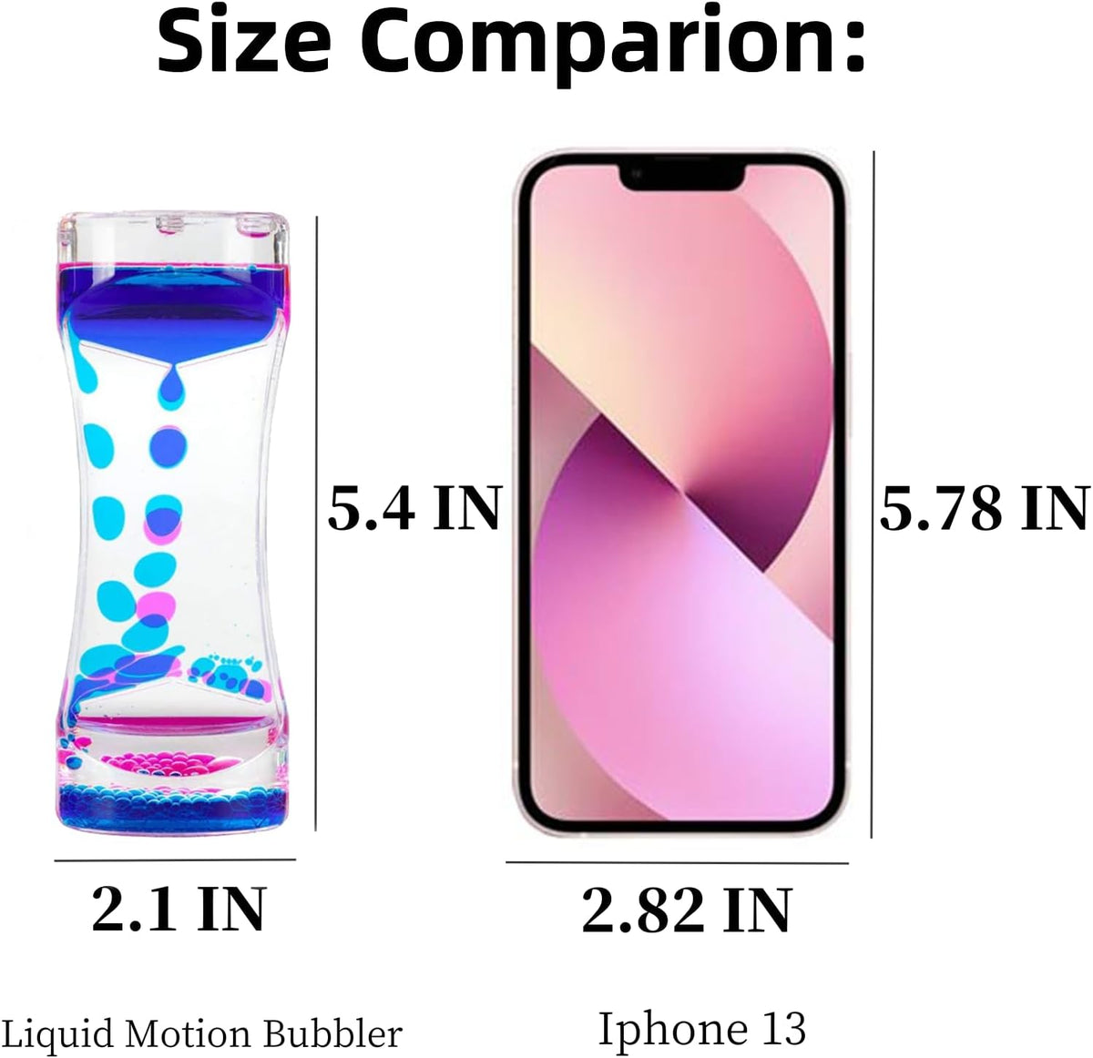 Oneshow 3 Pack Liquid Motion Bubbler Oil Hourglass Sensory Toys - 10 Colors 10 Pack - image 4