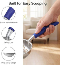 Cat Litter Scoop, Kitty Metal Scooper with Long Handle – Daily Care for Cats - Medium / Blue - image 4