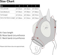 Harrison Howard Super Comfort Stretchy Fitting Horse Fly Mask with UV Protection Soft on Skin with Breathability Orange Geo Print Full Size