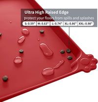 Reopet Silicone Pet Feeding Mat - Red / 24" x 16" - image 3