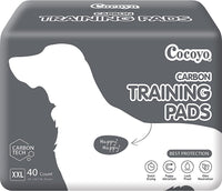COCOYO extra large black dog training pads with activated carbon
