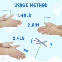 50set Flying Helicopter Toys Set, 50 Propeller+ 50 Rod - image 4