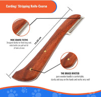 Professional Stripping Knife for Dogs - Pack of 6 / Rosswood - image 3