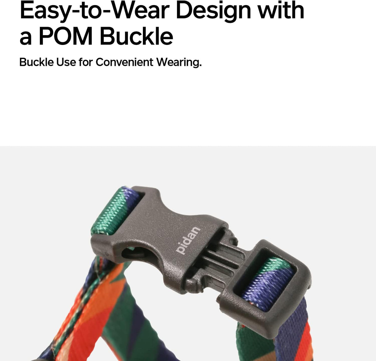 pidan Cat Harness and Leash Set - Tropical Multicolor / M - image 2
