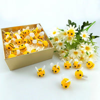 SaktopDeco mini wool felt bees for crafts, 28 pieces about 1 inch each - view 5