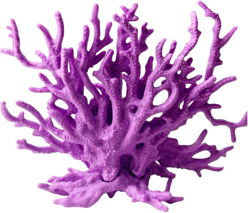 White Aquarium Coral Fish Tank Decorations Aquarium Landscape – Essentials for Fish - Purple / Medium
