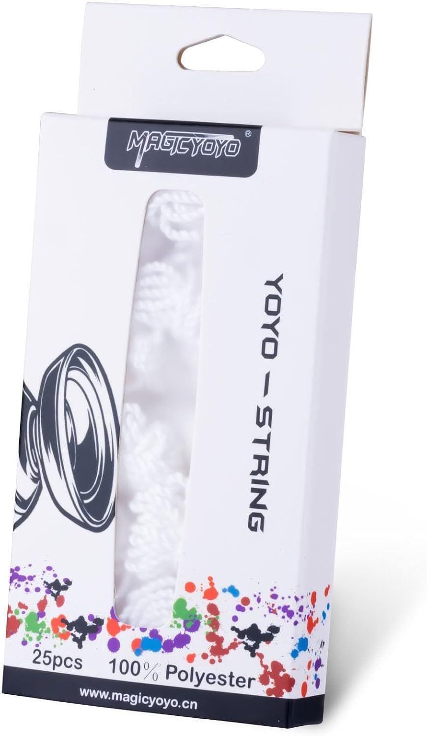 MAGICYOYO 100% Polyester Professional Yoyo Strings for Responsive - Glow White