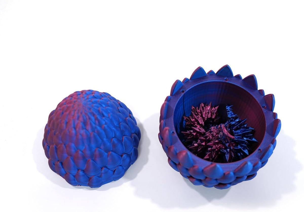 3D Printed Dragon Egg, Large 12" for Kids, Dragon Lovers - Purple Mix - image 4