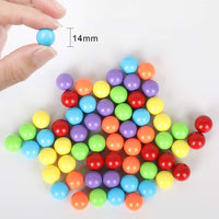 Witlans 80 acrylic Chinese checker replacement marbles in eight colors with storage jar - view 3