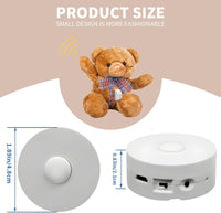 XLW voice recorder for plush toys, small white round recordable sound module - view 6