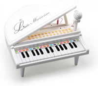 Amy&Benton pink 37-key kids piano keyboard with stand, microphone and stool - view 2