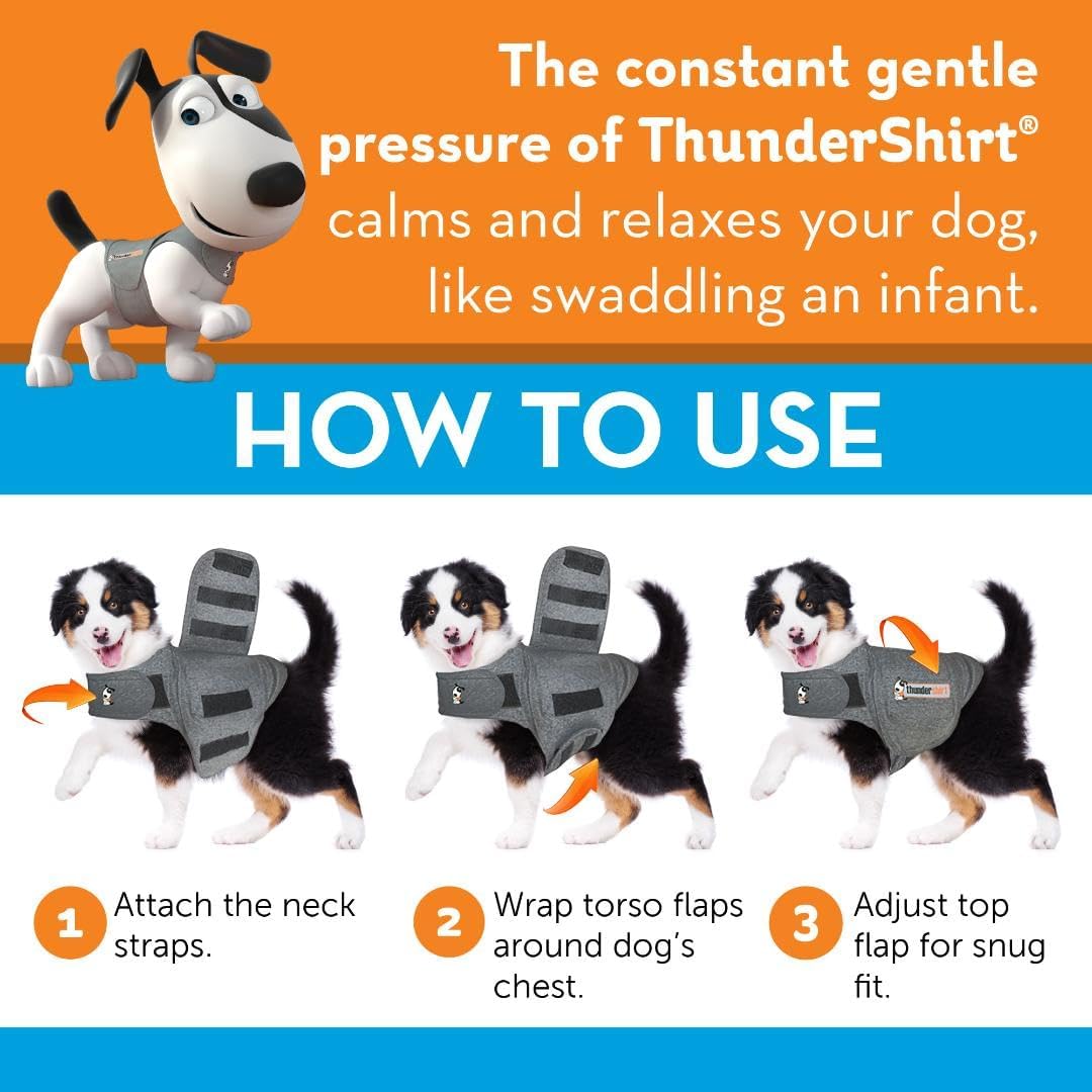ThunderShirt for Dogs Calming Anxiety Vest, Platinum Sport - XX-Large / Platinum - image 2