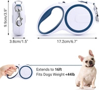 Segarty 26ft Dog Leash Retractable - Blue White / 16ft(up to 44 lbs) - image 2