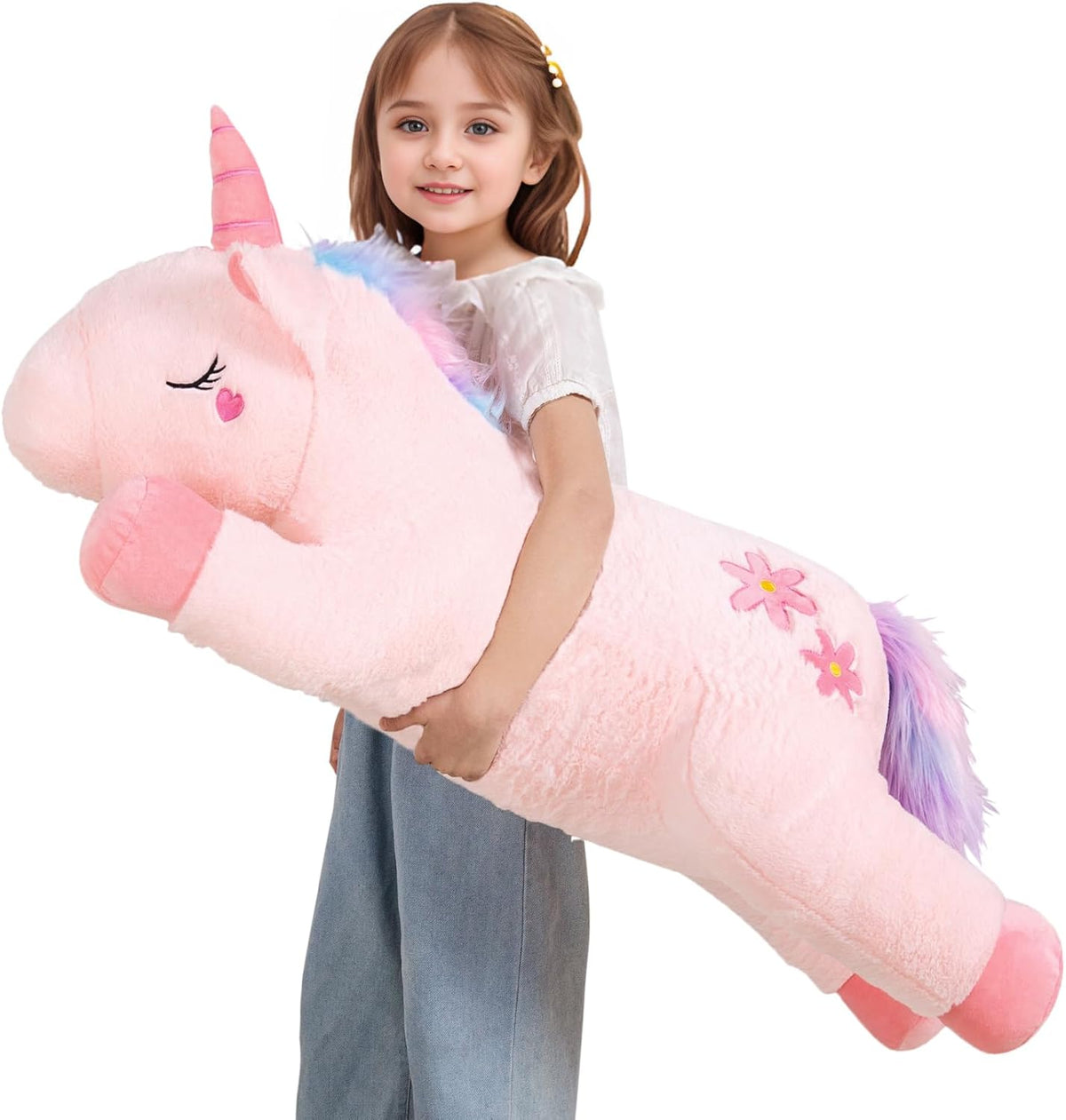 32inch Cute Giant Pink Unicorn Plush, Jumbo Soft Body Pillow Pet - 40 Inch Unicorn / 40 inch