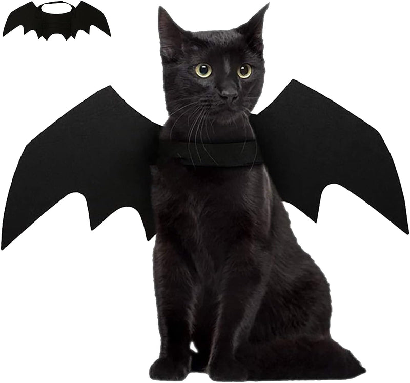 Halloween Pet Bat Wings Cat Dog Bat Costume Cute Black Cat Bat Wings