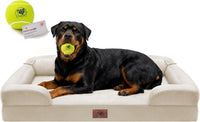 Waterproof Orthopedic Dog Bed for Extra Large Sized Dogs – Essentials for Dogs - 45 x 35 x 9 in / Beige