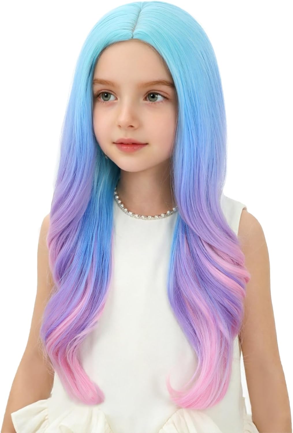 Edivd kids ginger wig with long orange wavy curls - view 24